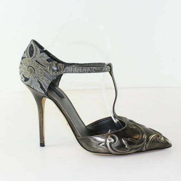 Dolce Gabbana Grey Stiletto Heels (EU 40 / 9 US) - Picture 5 of 12